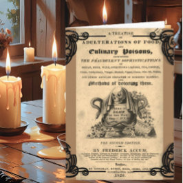 Buch der kulinarischen Gifte aus dem Jahre 1820 an Karte