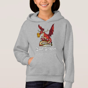 Buch Drachenliteratur Lesen Geek-Nerd Hoodie