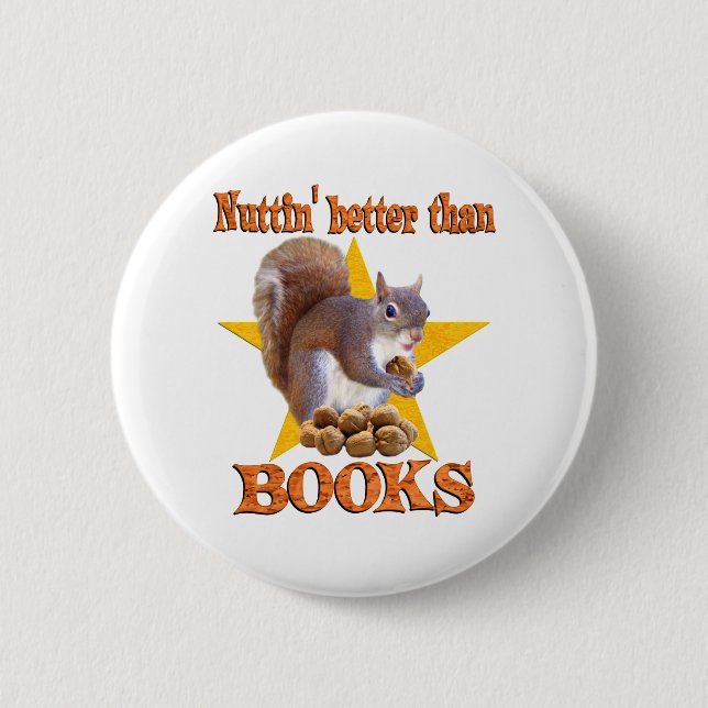 Buch-Eichhörnchen Button (Vorderseite)