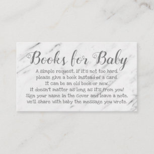 Buch-Ersuchen um Baby-Duschen-niedliche Begleitkarte