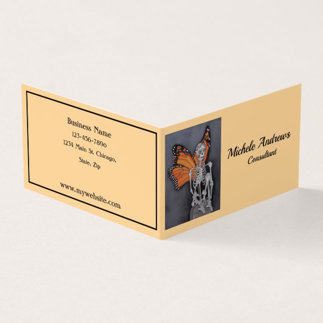 Buch-Falten-Visitenkarte-Metamorphose Visitenkarten (Vorderseite)