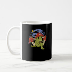 Buch Fan Frosch Mit Pilzhut Cottagecore Kobold Kaffeetasse