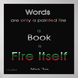 Buch-Feuer Poster