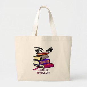 Buch-Frauen-Tasche Jumbo Stoffbeutel