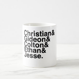 Buch-Freund christlich, Gideon, Colton, Ethan, Kaffeetasse