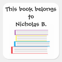 "Buch gehört…" Aufkleber