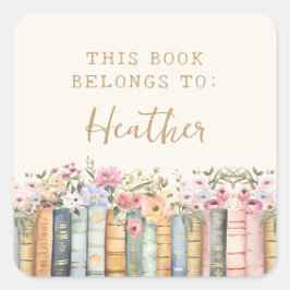 Buch gehört zum Aufkleber