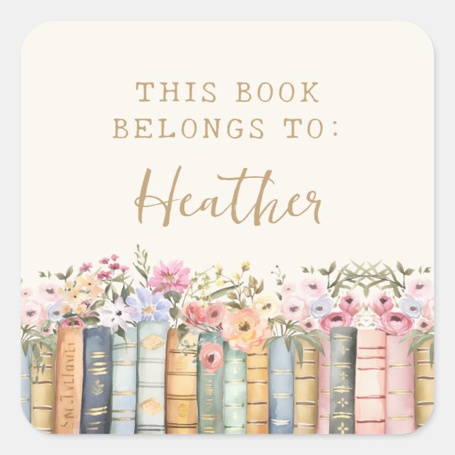 Buch gehört zum Aufkleber (Vorderseite)