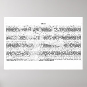 Buch Habakkuk (vollständiger KJV-Text) Poster