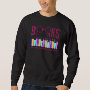 Buch I Liebe Lesen der Bibliothek Neuer Reader Sweatshirt