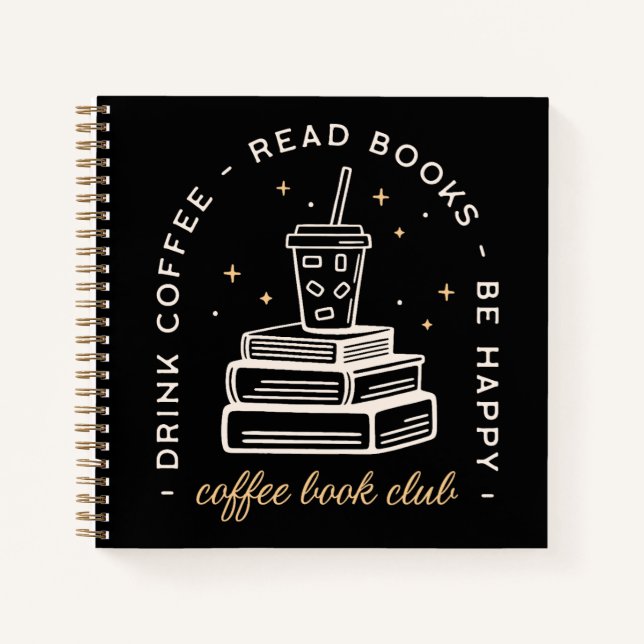 Buch Kaffee lesen zitiert dunkle akademische Ästhe (Vorderseite)