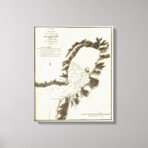 Buch-Karte von Alaska Leinwanddruck