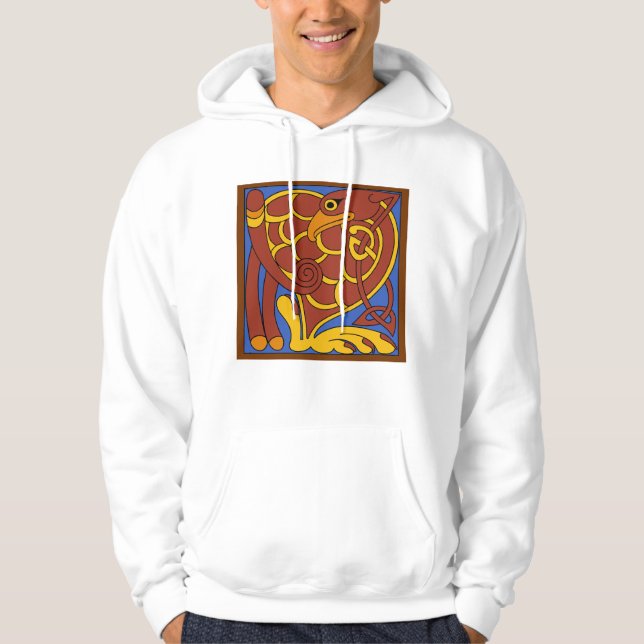 Buch Kells keltischer Knoten Mittelalterlicher Vog Hoodie (Vorderseite)