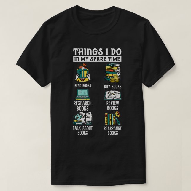 Buch lesen Bücher - Bücherlesen Kostenlose Zeitsch T-Shirt (Design vorne)