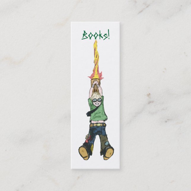 Buch-Lesezeichen! Mini Visitenkarte (Vorderseite)