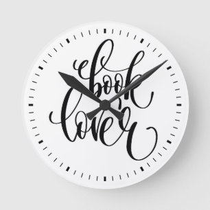 Buch-Liebhaber Runde Wanduhr