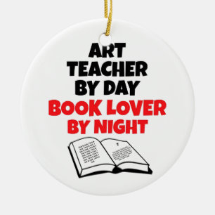 Buch Lover Art Teacher Keramik Ornament