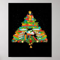 Buch Lover Christmas Tree Bookworm Librarian