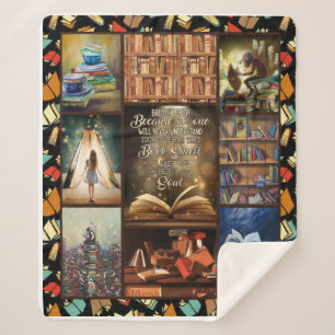 Buch Lover Geschenk, Buchwurm, I Liebe Lesen Buch Sherpadecke