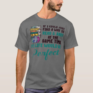 Buch Lover Knitting Book Reading Arts and Crafts 2 T-Shirt