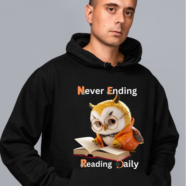 Buch Lover Wise Owl Hoodie (Von Creator hochgeladen)