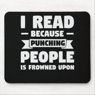Buch    loveri lesen, weil lustige Bibliothekar Ge Mousepad