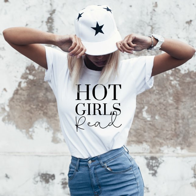 Buch Lover's Hot Girls Read Tri-Blend Shirt (Von Creator hochgeladen)