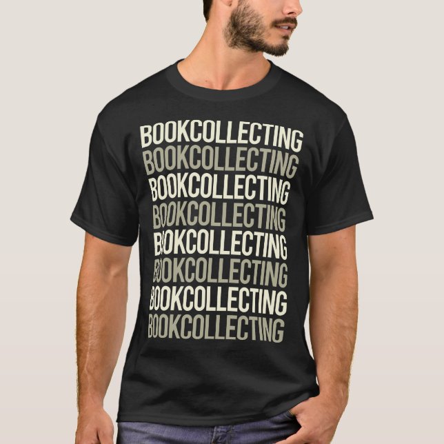 Buch mit weißem Text Sammlung Bücher Bibliophile T-Shirt (Vorderseite)