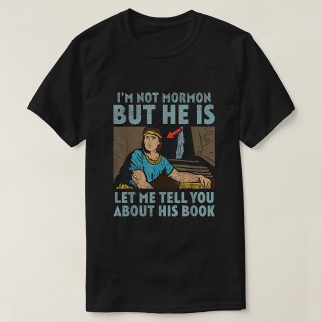Buch Mormon Missionary LDS Church Im Not Mormon T-Shirt (Design vorne)