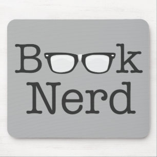 Buch-Nerd-lustiger Schauspiel-Text Mousepad