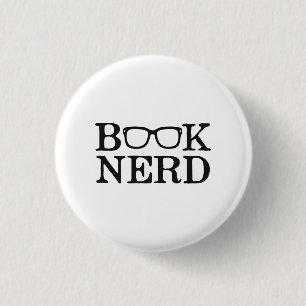 Buch-Nerd-Nerdy Gläser Button