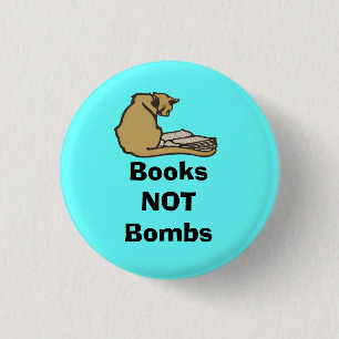 Buch-nicht Bomben-schottisches Button
