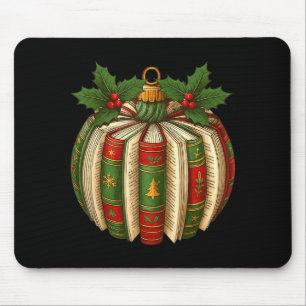 Buch Ornamente Buchliebhaber Cozy Weihnachten Lehr Mousepad
