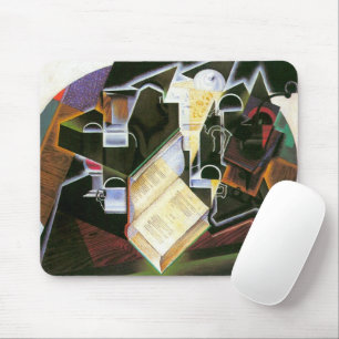 Buch, Pipe und Brille, Juan Gris, Vintager Kubismu Mousepad