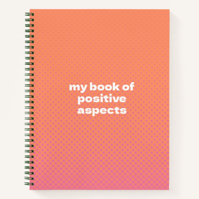 Buch Positive Aspects Gradient Notebook (Vorderseite)