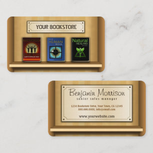 Buch-Regal-Buchhandlungs-Buchladen-Visitenkarten Visitenkarte