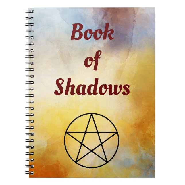 Buch Schatten Aquarellbild Pentagramm (Vorderseite)