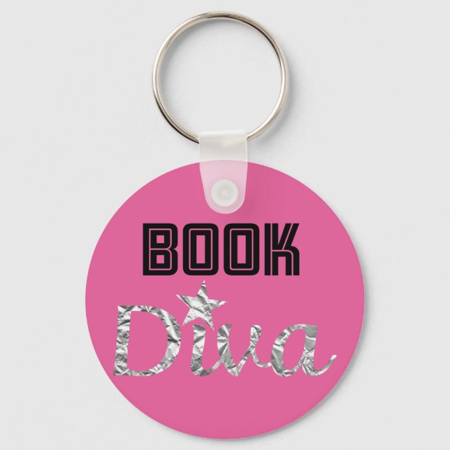 Buch Silver Diva Schlüsselanhänger (pink) (Vorderseite)