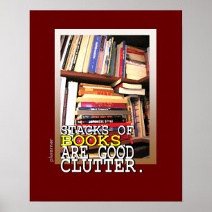 Buch-Stapel Poster
