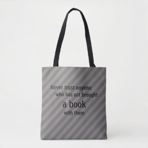 Buch-Tasche - Lemony Snicket Zitat Tasche