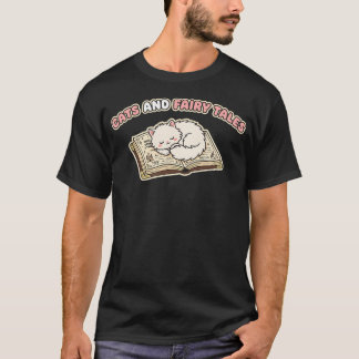 Buch über Katzen und Märchen T-Shirt