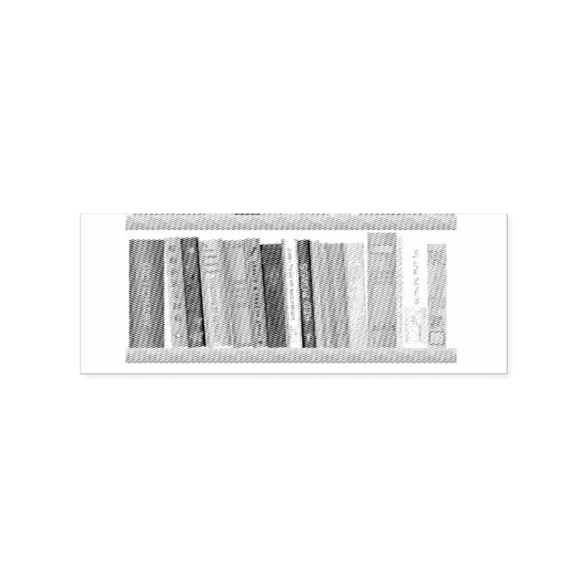 Buch über Shelf Thunder_Cove Gummistempel (Prägung)