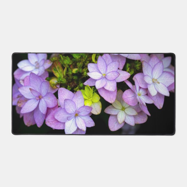 Buch über viele versteinerte violette Blumen Schreibtischunterlage (Vorderseite)
