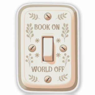 Buch über Welt ohne Ästhetik Buchlesung Lover Aufkleber
