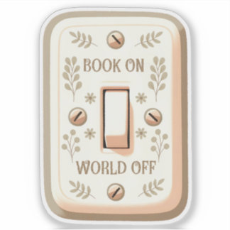 Buch über Welt ohne Ästhetik Buchlesung Lover Aufkleber