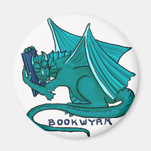 Buch-Umarmung Bookwyrm Magnet