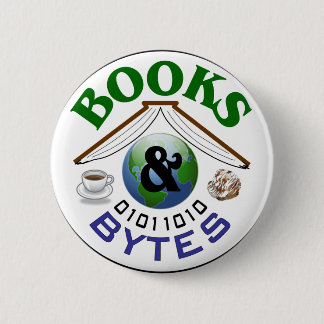 Buch- und Bytelogoknopf Button
