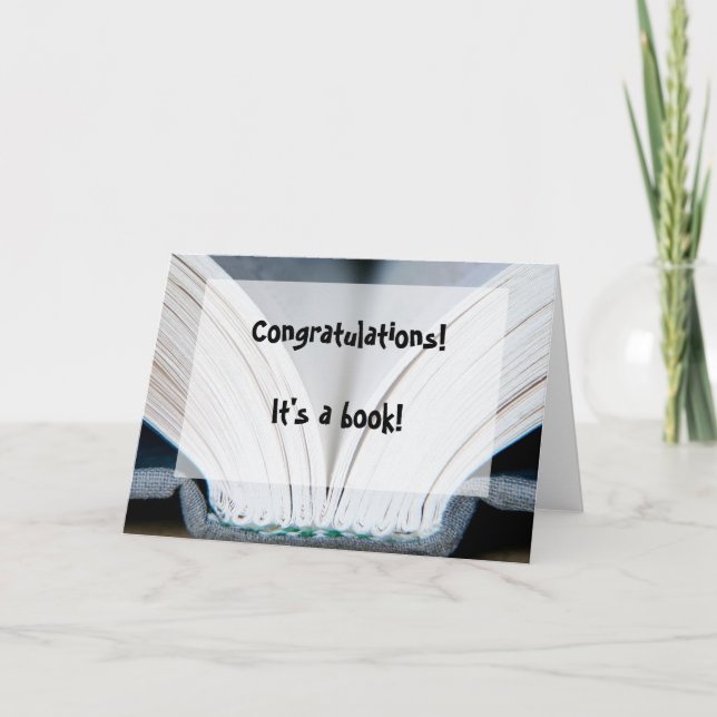 Buch-Veröffentlichungs-Karte Karte (Vorderseite)