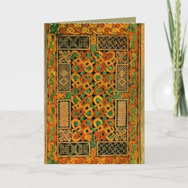 Buch von Durrow Dankeskarte (Vorderseite)