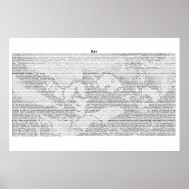 Buch von John (vollständiger Text von KJV) Poster (Vorne)